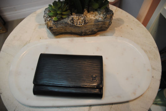 black Louis Vuitton epi bifold