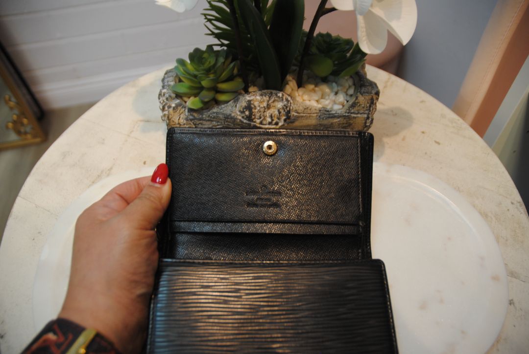 Louis Vuitton Black Epi Leather Wallet