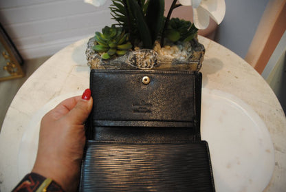 Louis Vuitton Black Epi Leather Wallet
