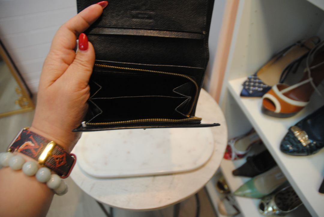 Louis Vuitton Black Epi Leather Wallet