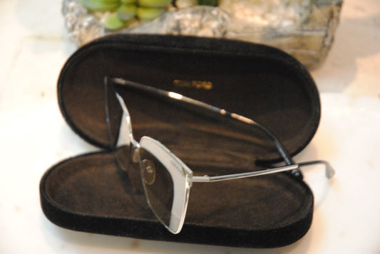 silver Tom Ford square metal sunglasses