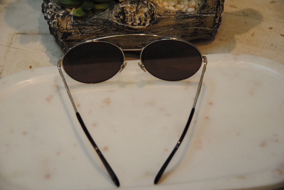 Givenchy City Silver round metal shaped sunglasses
