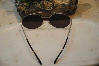 Givenchy City Silver round metal shaped sunglasses