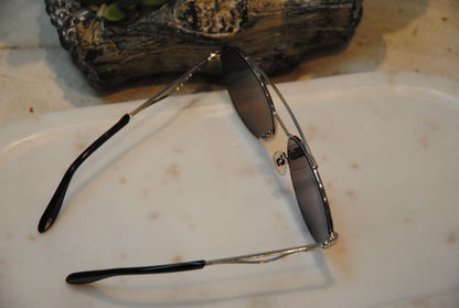 Givenchy City Silver round metal shaped sunglasses
