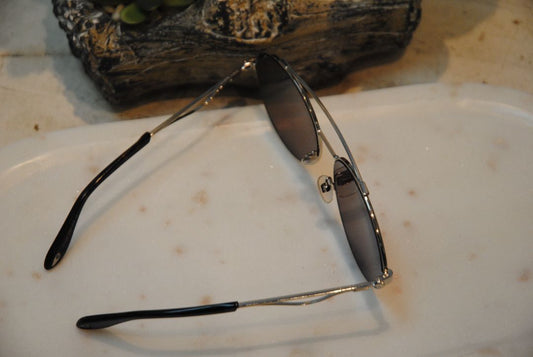 silver Givenchy city round metal shaped sunglasses
