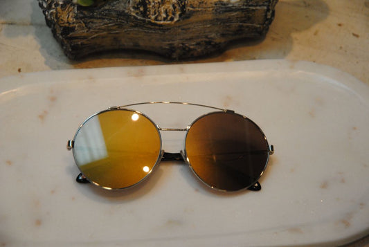 silver Givenchy city round metal shaped sunglasses