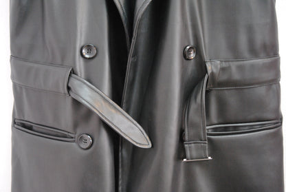 Bar III Black Faux Leather Vest PXS
