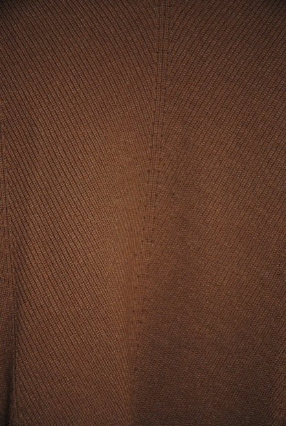 Wilfred Tan Sweetheart Neck Ribbed Knit Crop Top S