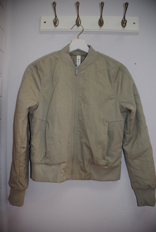sage green  Lululemon bomber jacket, 4