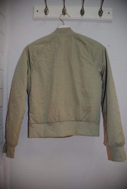 Lululemon Sage Green Cropped Bomber Jacket 4