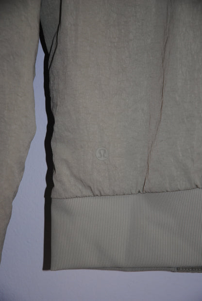 Lululemon Sage Green Cropped Bomber Jacket 4