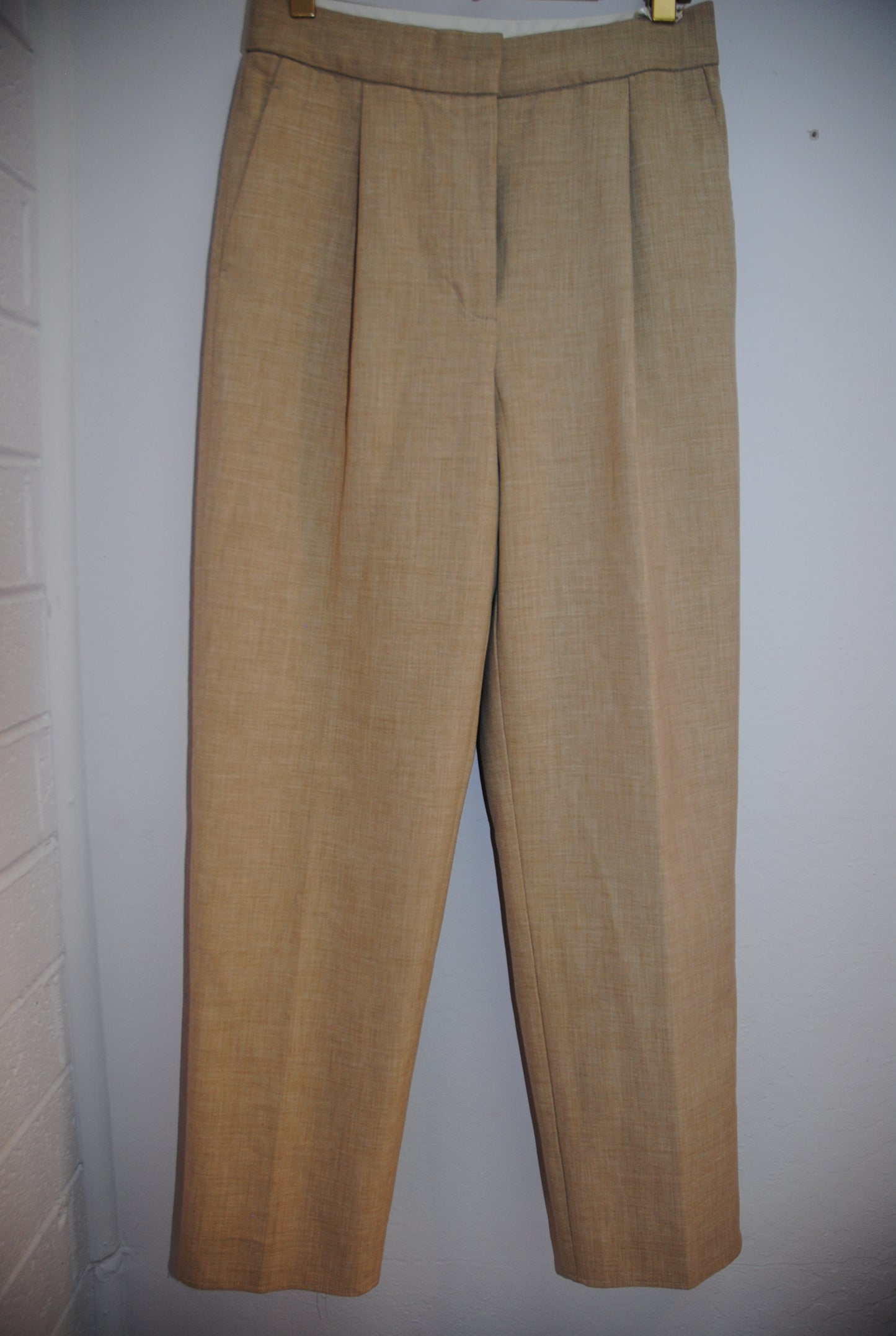 Wilfred Camel Pleated High-Rise Trousers 4