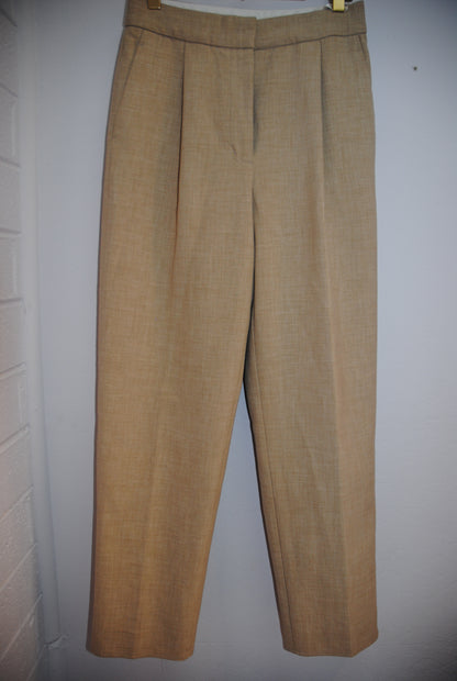 Wilfred Camel Pleated High-Rise Trousers 4