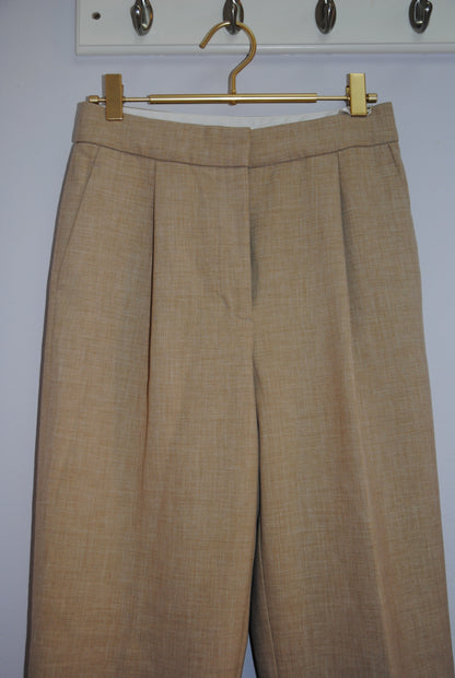 Wilfred Camel Pleated High-Rise Trousers 4