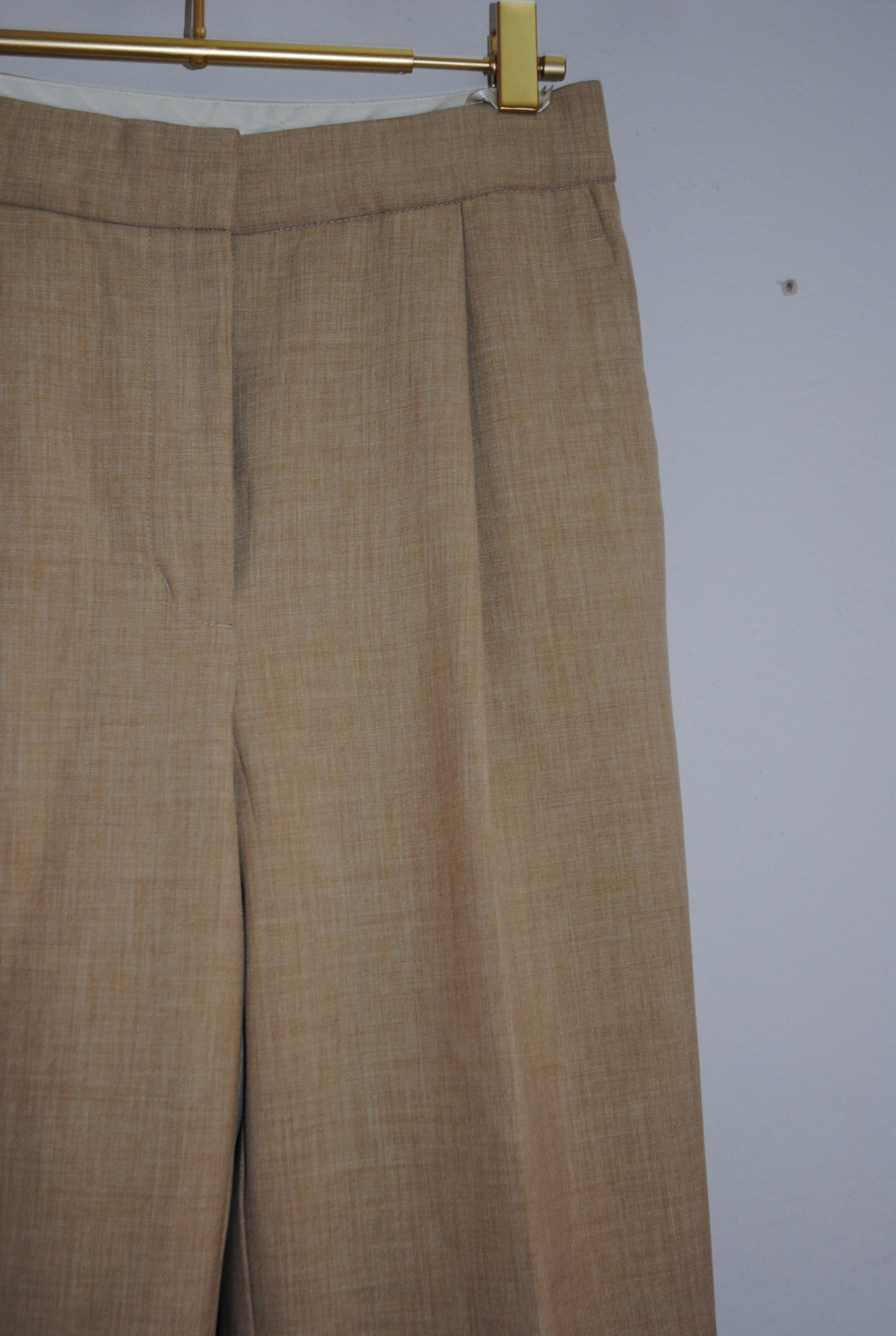 Wilfred Camel Pleated High-Rise Trousers 4