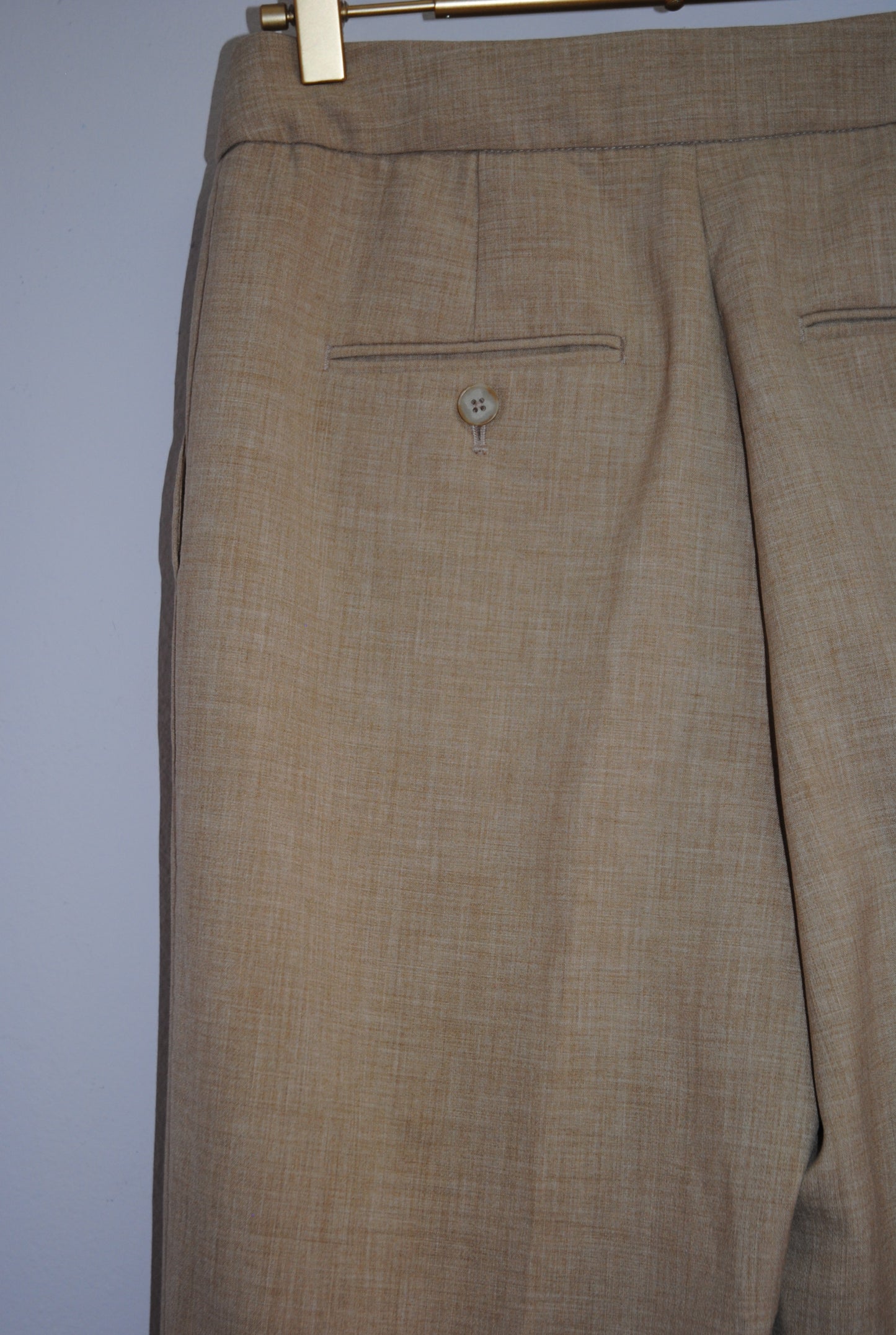 Wilfred Camel Pleated High-Rise Trousers 4