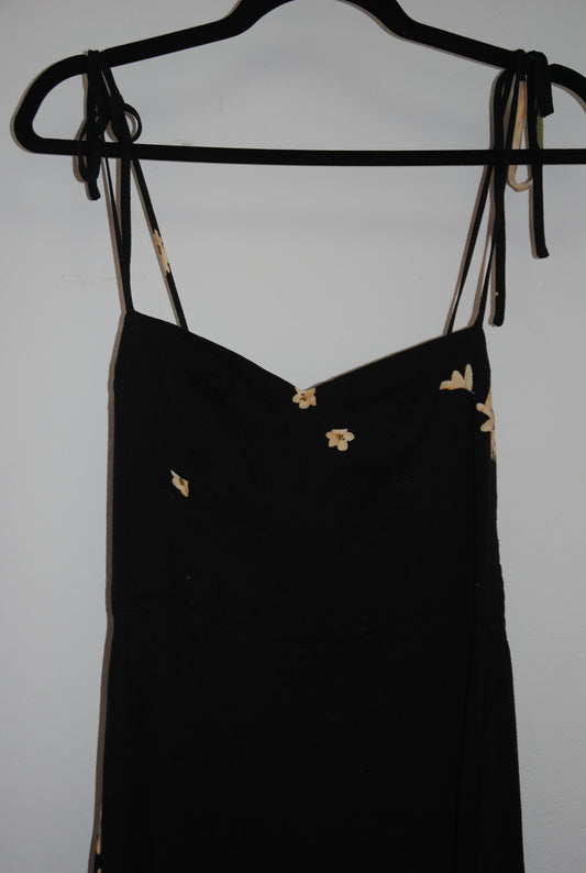 black multi  Reformation midi dress, XS