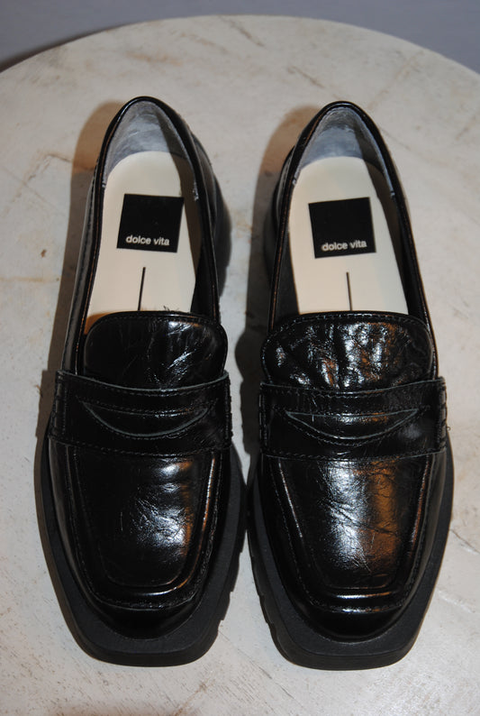black  Dolce Vita  loafers, 5