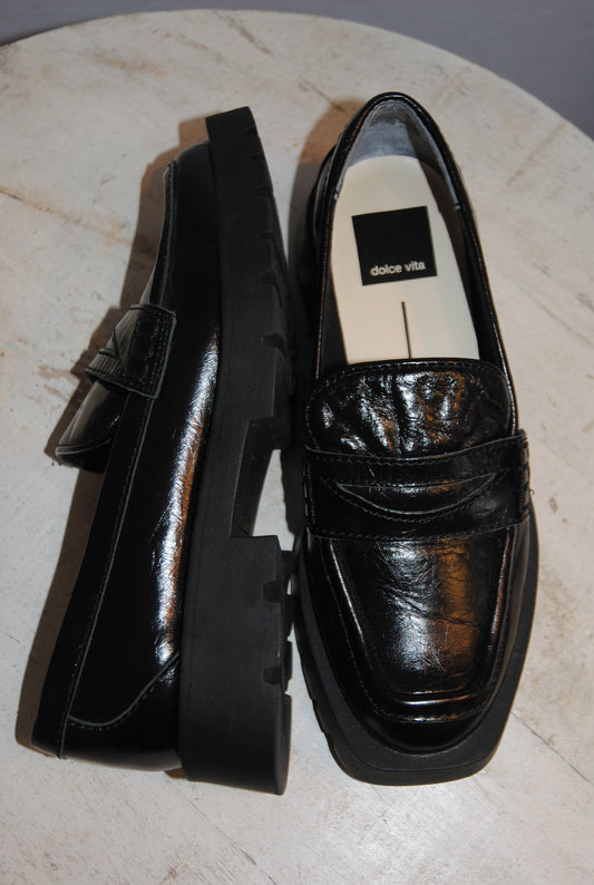 black  Dolce Vita  loafers, 5