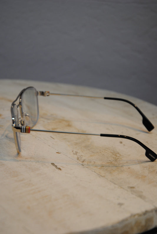 silver  Burberry  designer glasses, one size