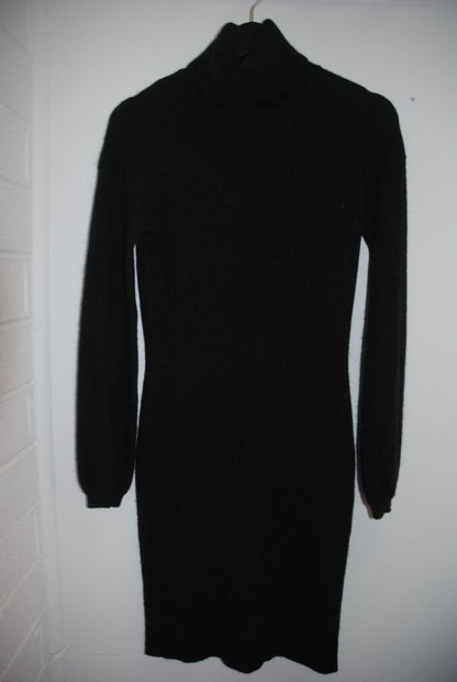 Vince Black Turtleneck Knit Dress XS