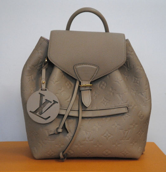 Taupe Louis Vuitton MONOGRAM EMPREINTE MONTSOURIS BACKPACK