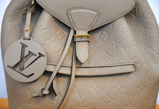Taupe Louis Vuitton MONOGRAM EMPREINTE MONTSOURIS BACKPACK