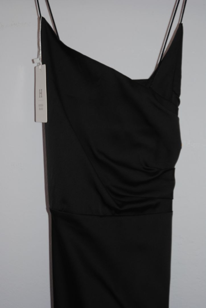 black Hidden Brand strappy silk dress, S,M,L & XL