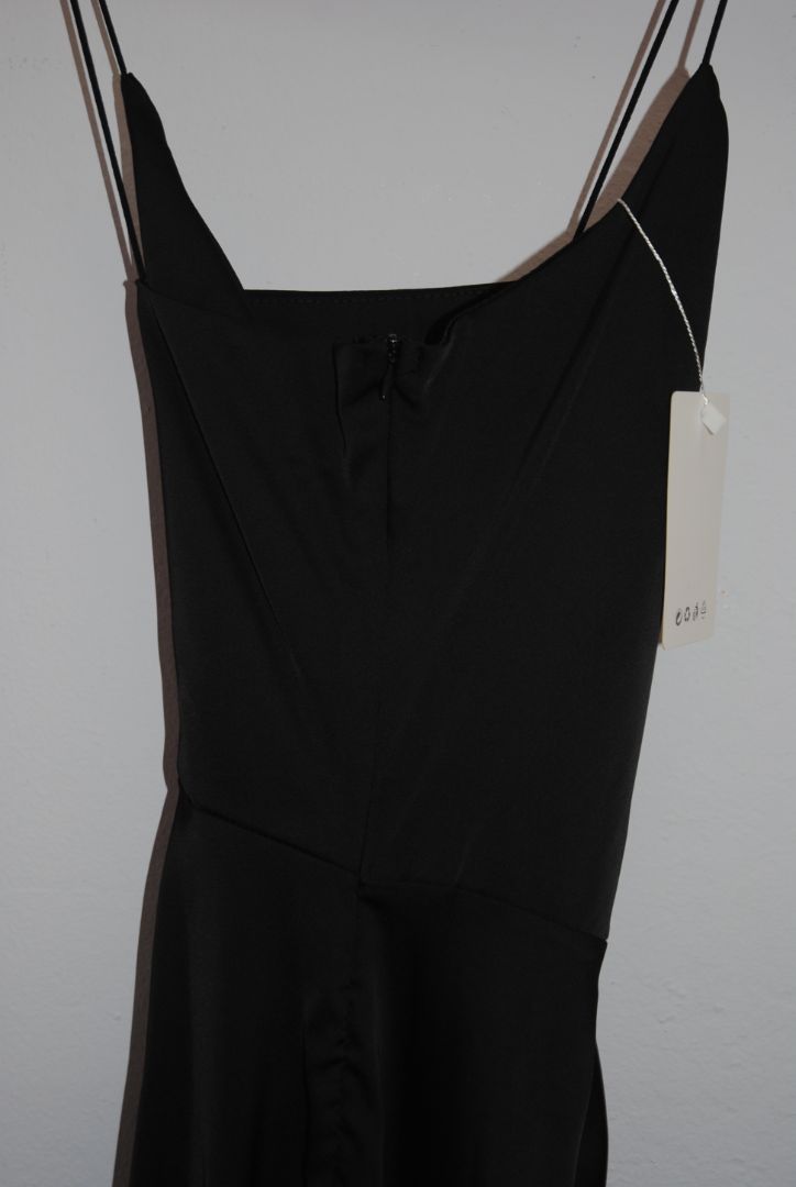black Hidden Brand strappy silk dress, S,M,L & XL