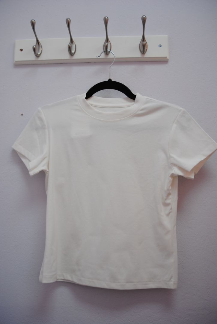 white Hidden Brand fitted tee, S, M, L, & XL