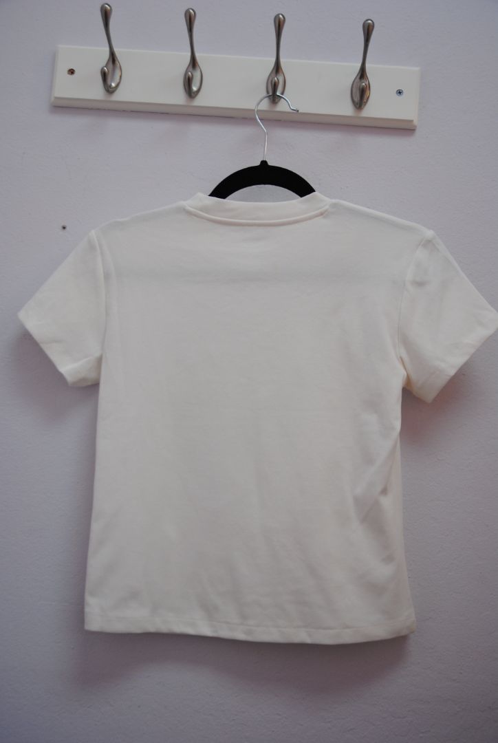 white Hidden Brand fitted tee, S, M, L, & XL