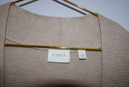 blush pink Cyrus cardigan, S