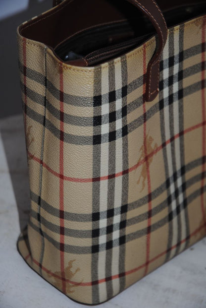 nova check Burberry nova check zip tote bag