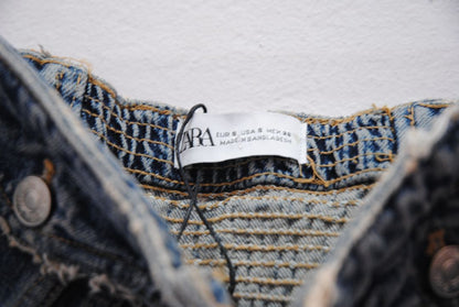 Zara bustier denim