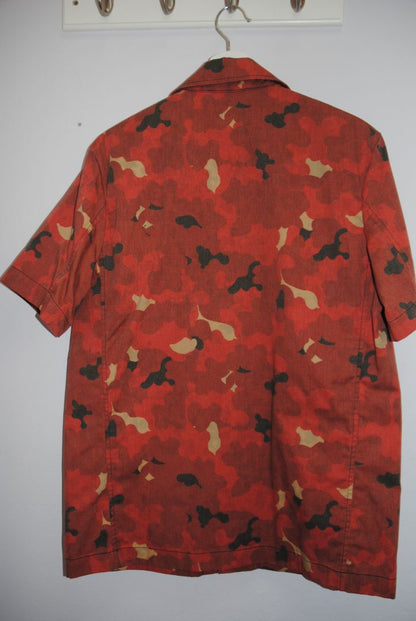 Marni short sleeve animal print button up