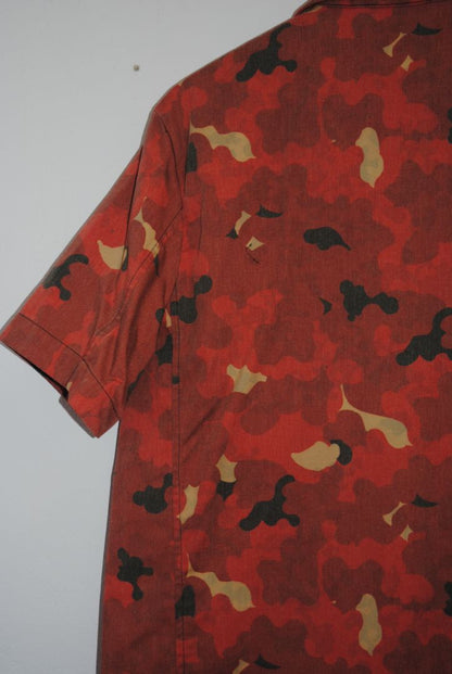Marni short sleeve animal print button up