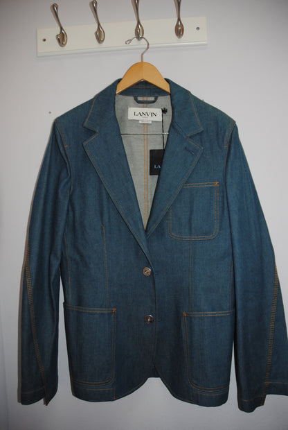 blue denim  Lanvin denim coat, L