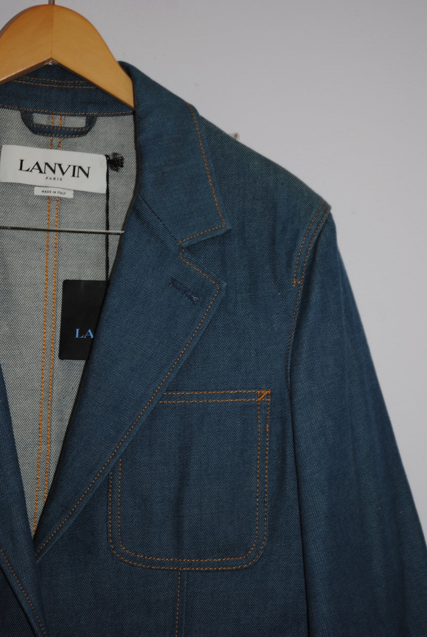 blue denim  Lanvin denim coat, L