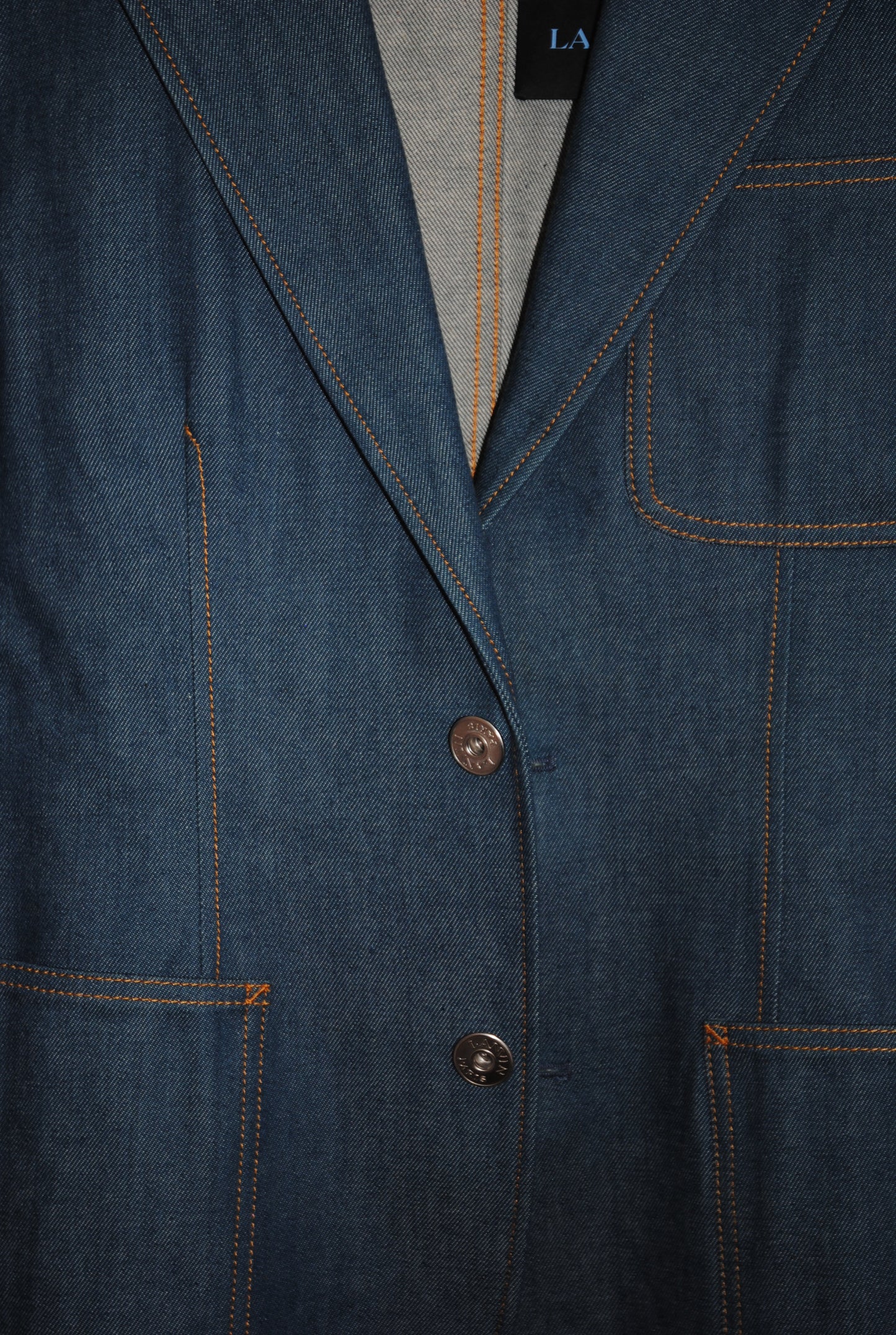 blue denim  Lanvin denim coat, L