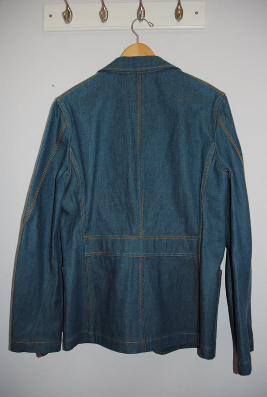 blue denim  Lanvin denim coat, L