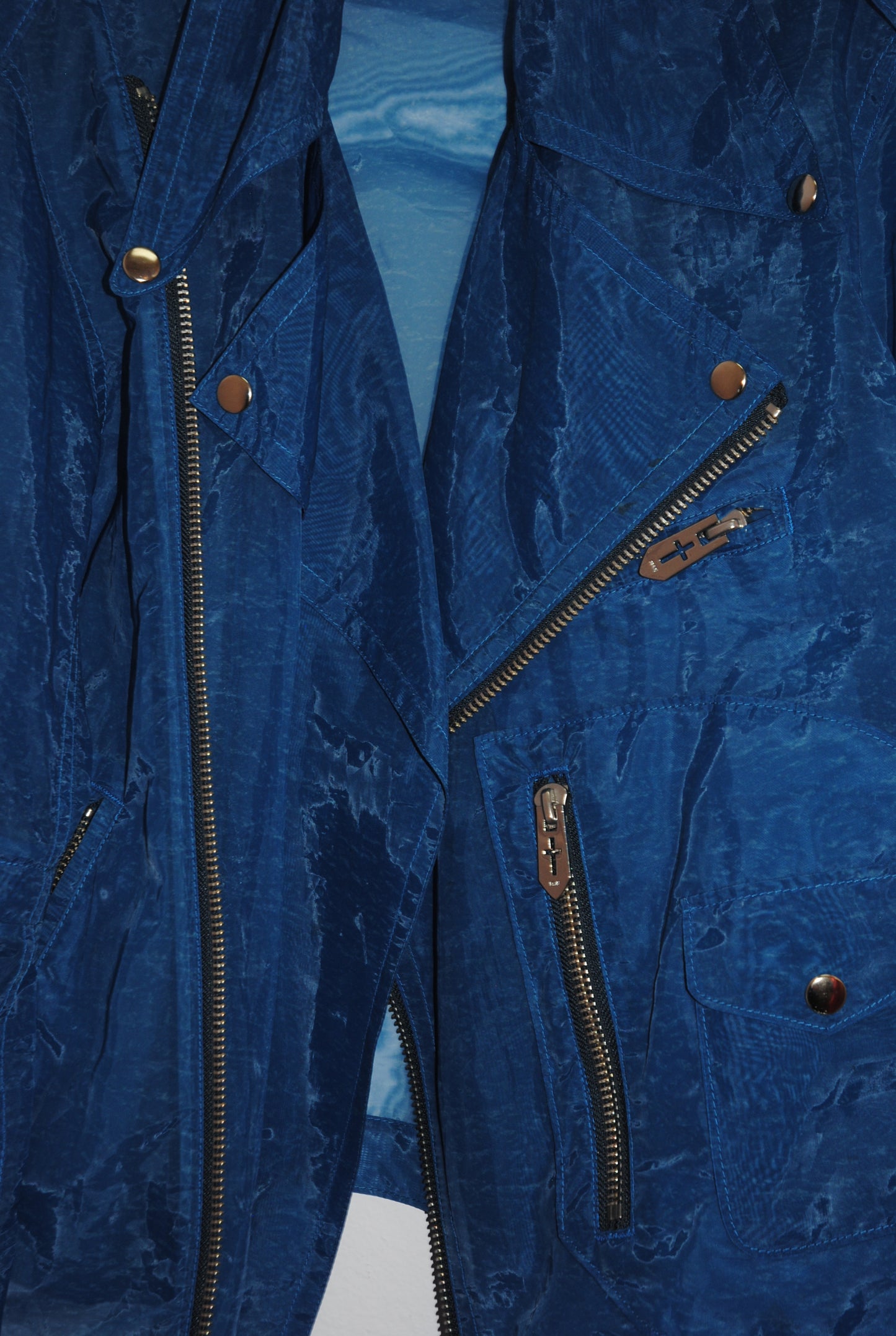 blue Masu  sheer  jacket, 46