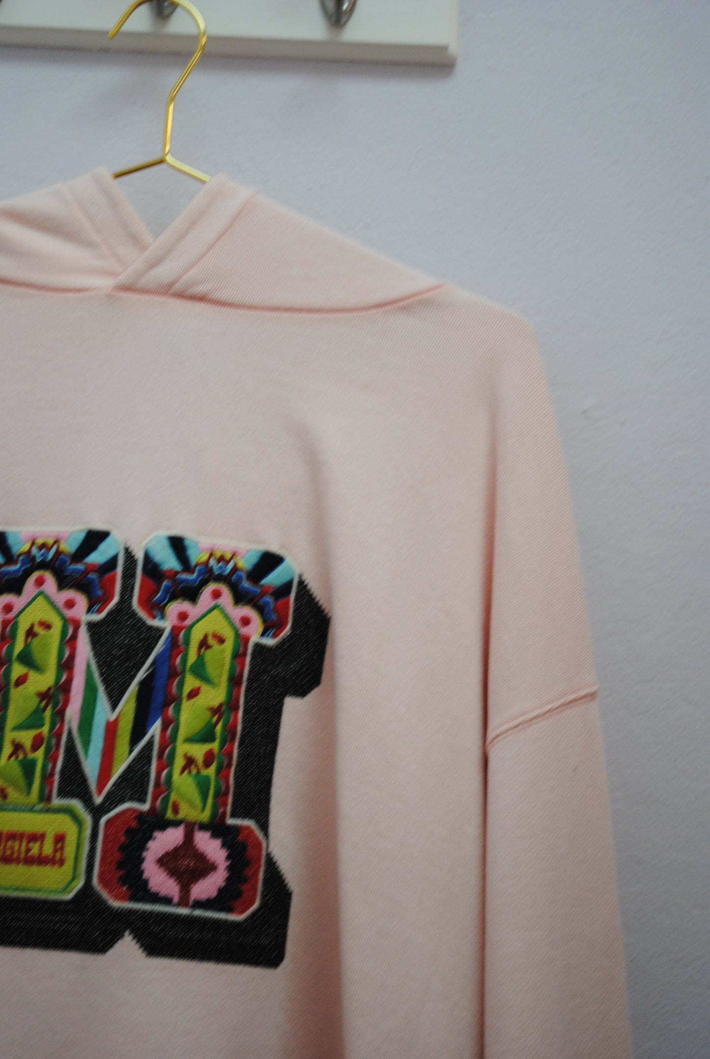 soft blush pink  Maison Margiela  hoodie, US 10