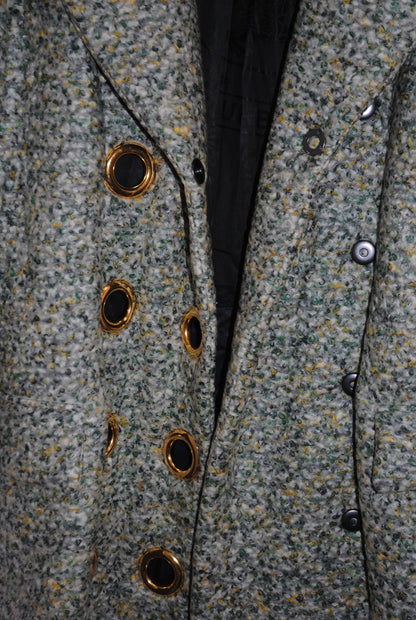 green multi  Burberry  coat, US 12
