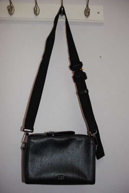 black and gray Christian Dior Diamond Lingot Crossbody bag