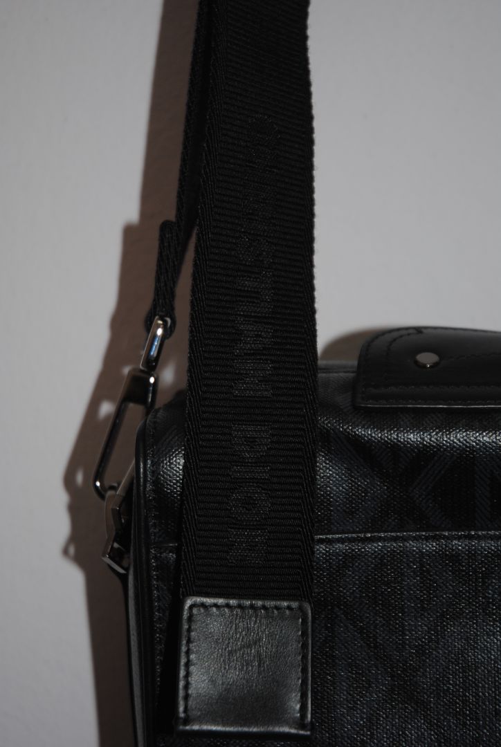 black and gray Christian Dior Diamond Lingot Crossbody bag