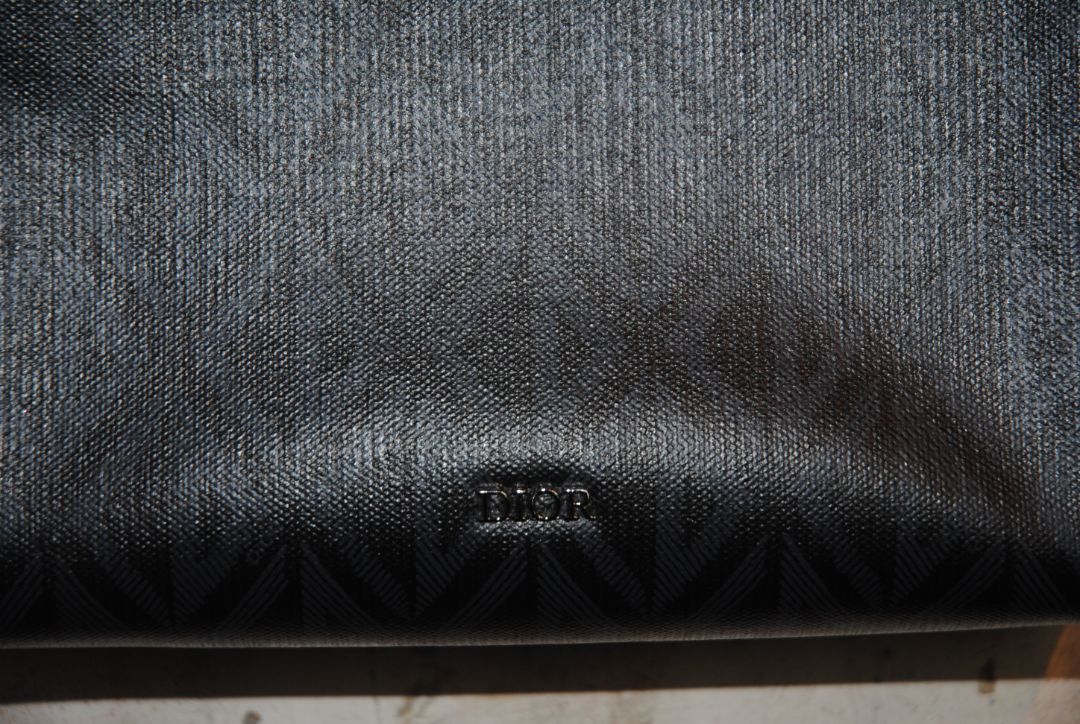 black and gray Christian Dior Diamond Lingot Crossbody bag