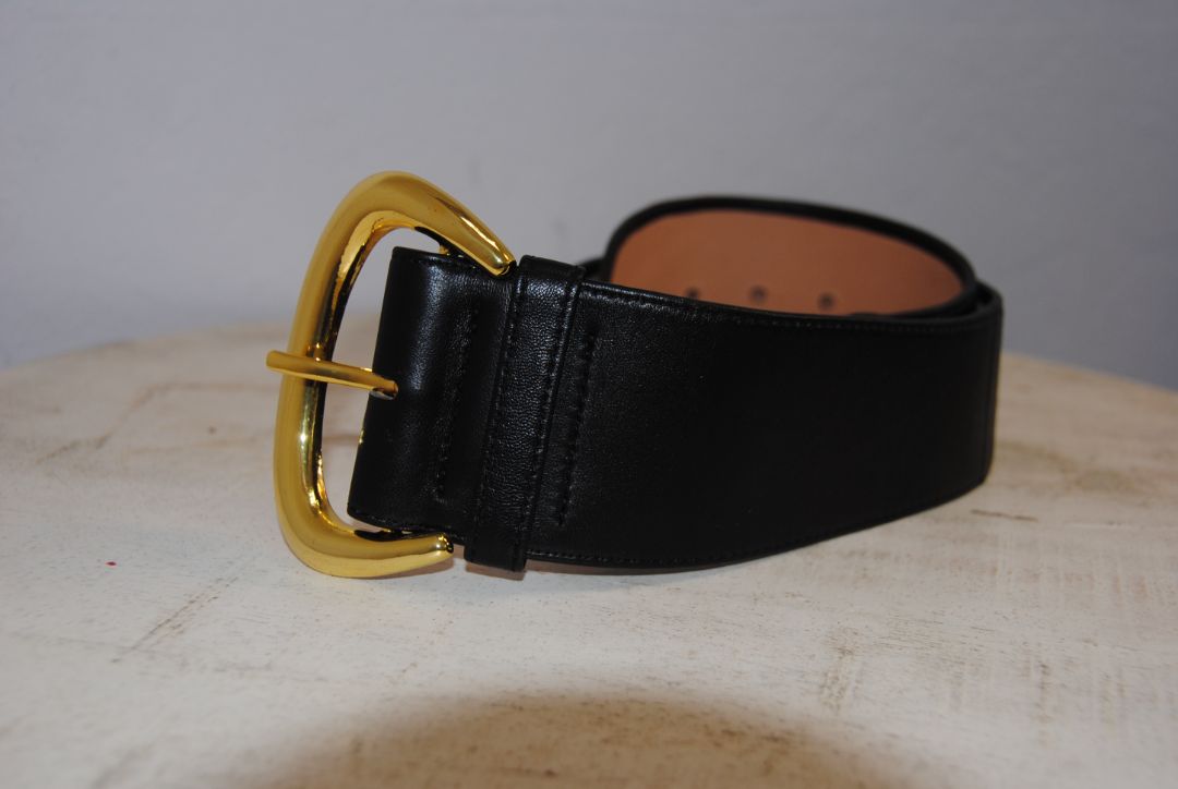 black Club Monaco wide belt