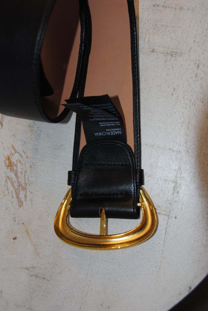 black Club Monaco wide belt