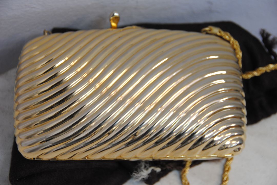Saks Fifth Avenue vintage minaudiere evening clutch