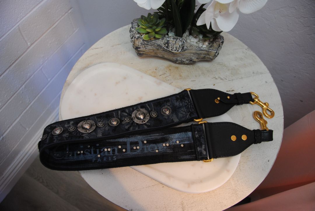 Christian Dior guitar bohemian shoulder strap